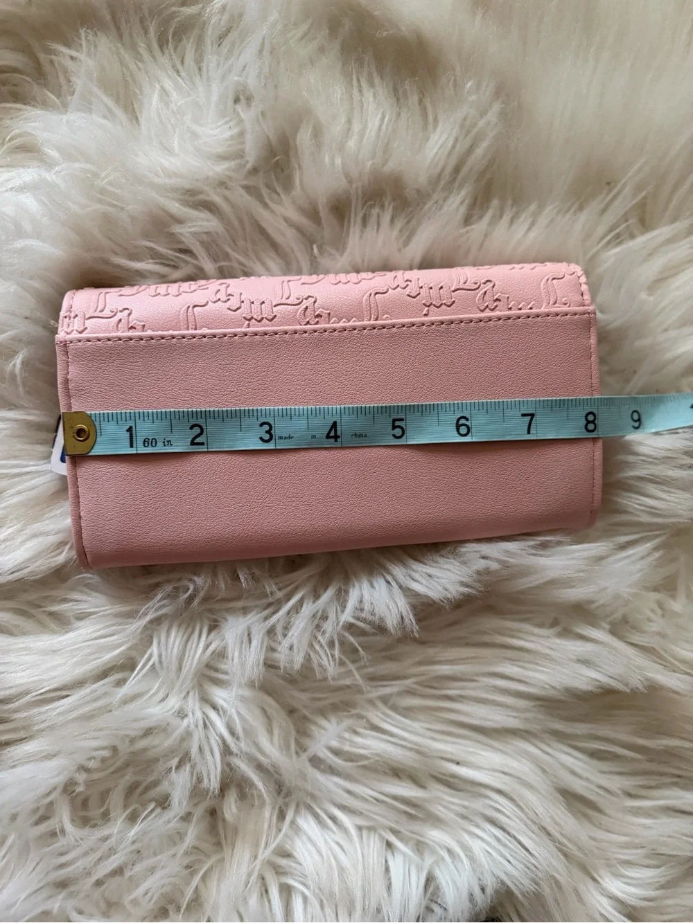 Juicy Couture Dusty Pink Wallet with Gold Hardware. NEW